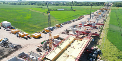 Firmengruppe Max Bögl errichtet Brückenbauwerk über die Saale